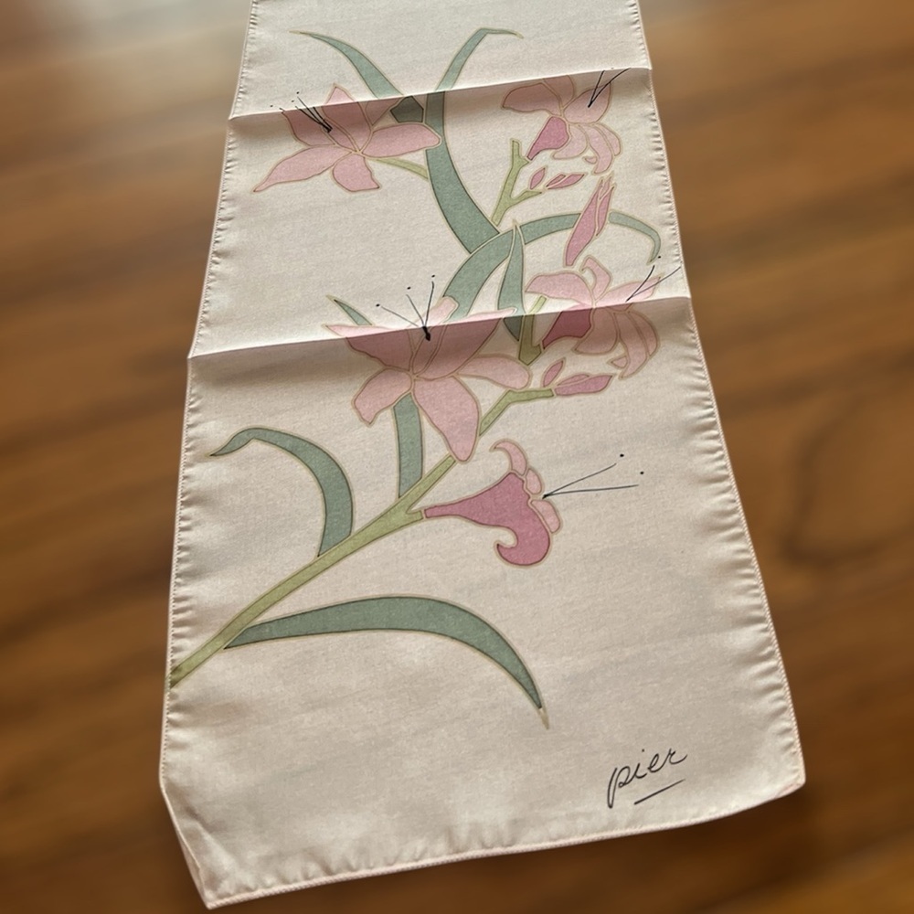 Hand Painted Silk Scarves Set of 3 - Picture 2 of 8